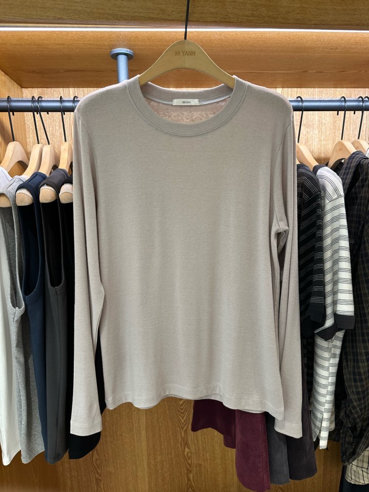 Hiyann - Korean Women Fashion - #momslook - Tencel Basic Tee - 3