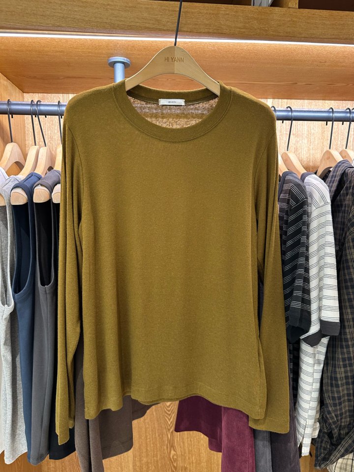 Hiyann - Korean Women Fashion - #momslook - Tencel Basic Tee - 5