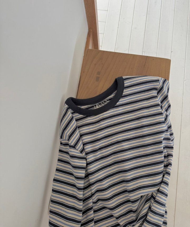 Hiyann - Korean Women Fashion - #momslook - Pepe Stripe Tee - 12