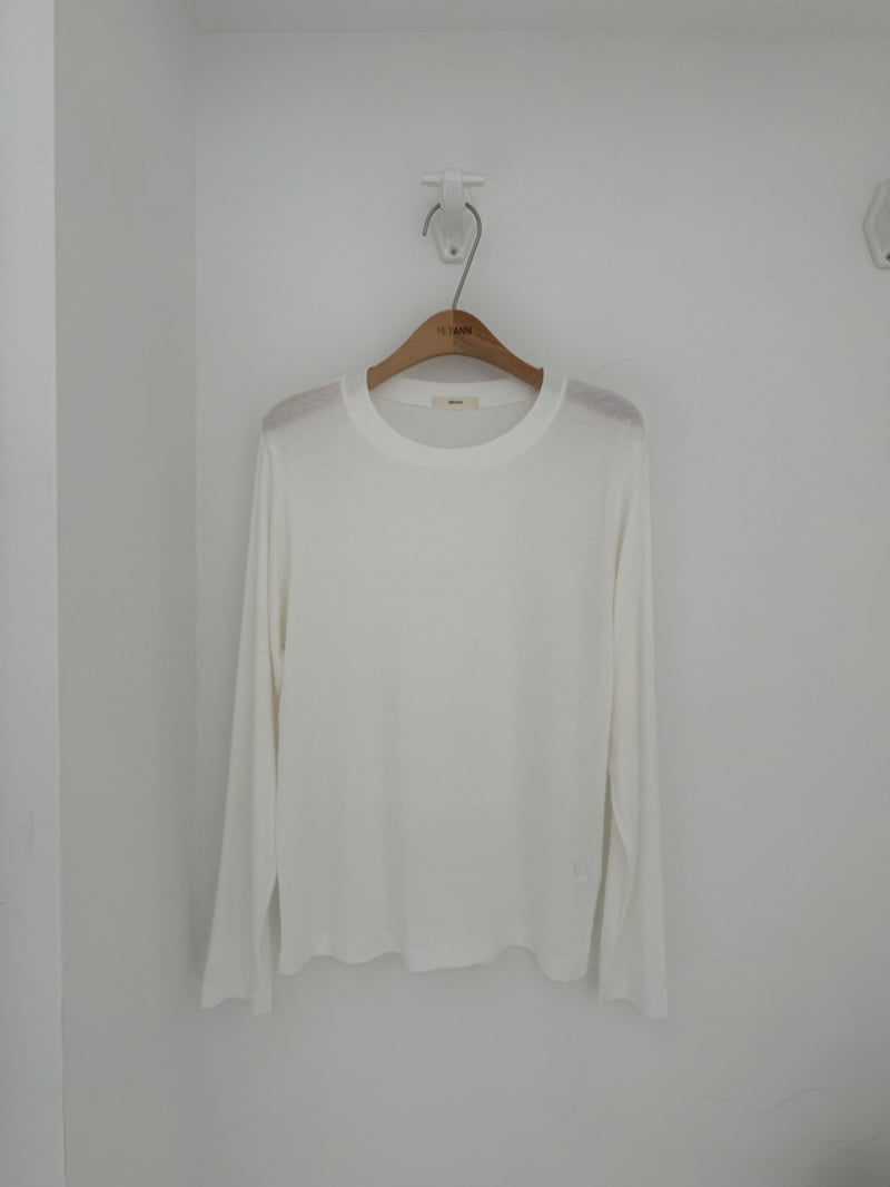 Hiyann - Korean Women Fashion - #momslook - Tencel Basic Tee - 3