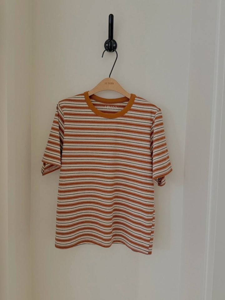 Hiyann - Korean Women Fashion - #vintagekidsstyle - Pepe Stripe Tee - 4