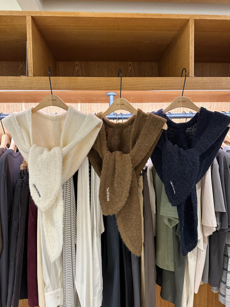 Hiyann - Korean Women Fashion - #restrostyle - N Alpaca Hood Muffler