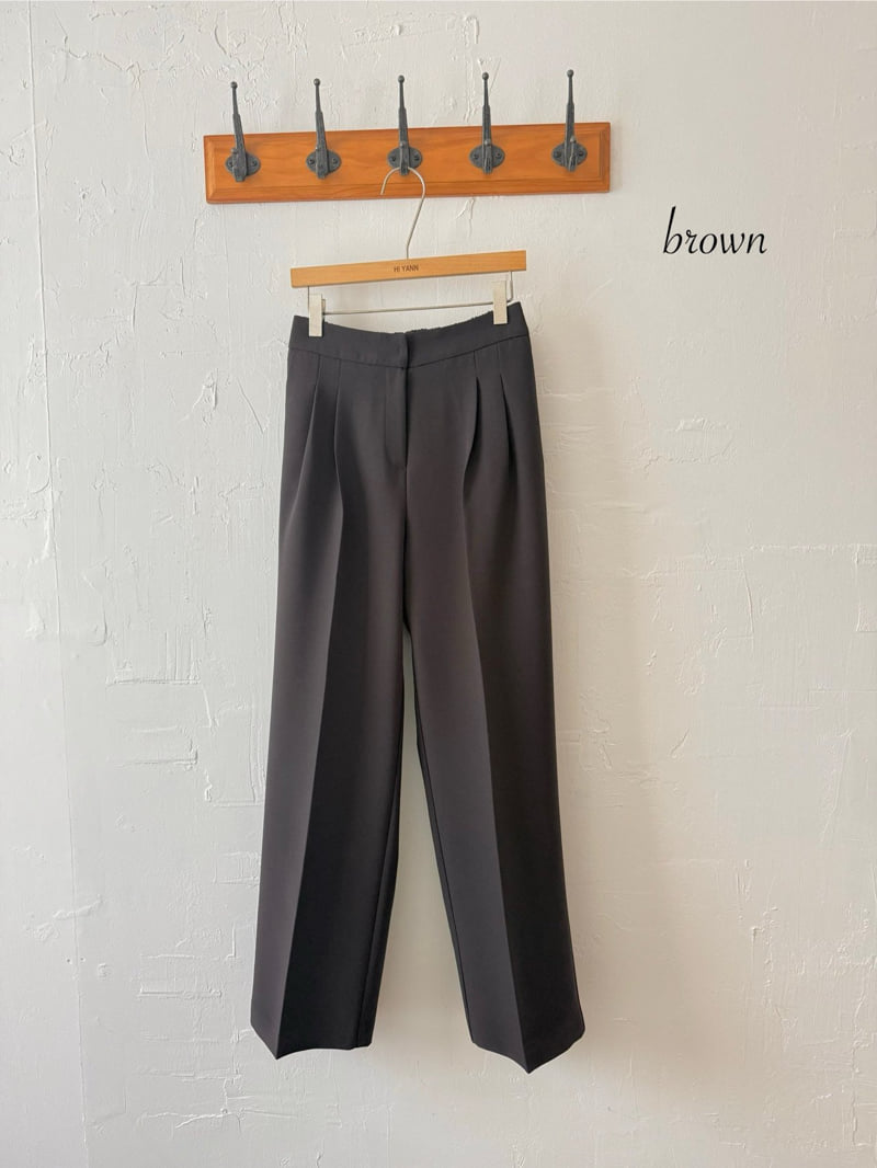 Hiyann - Korean Women Fashion - #restrostyle - Kooho Pleated Slacks - 4