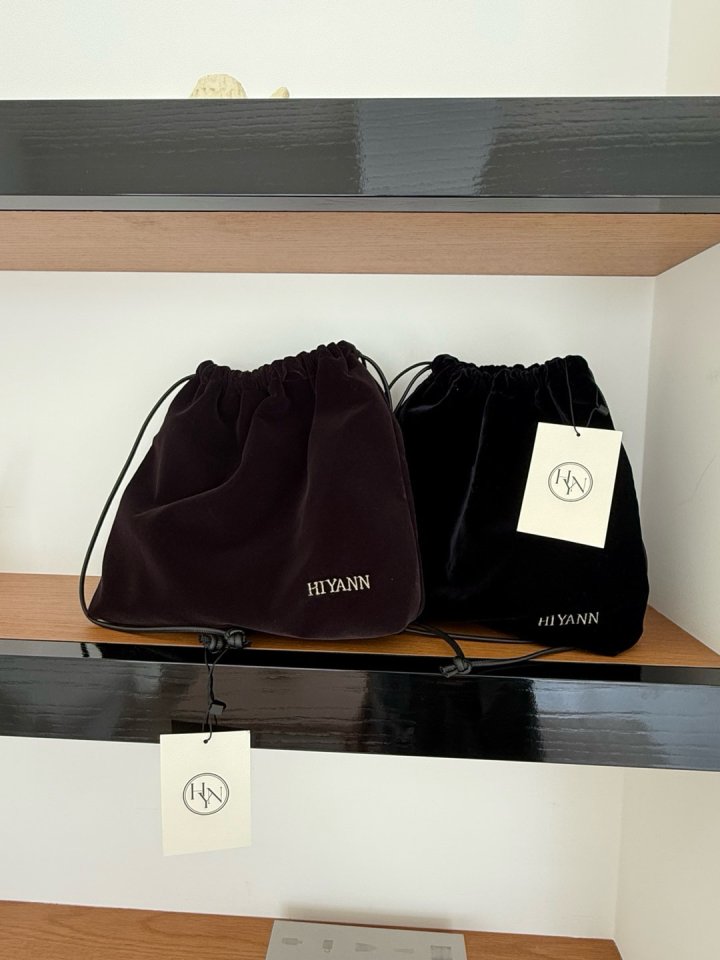Hiyann - Korean Women Fashion - #shopsmall - Velvet Bag - 10