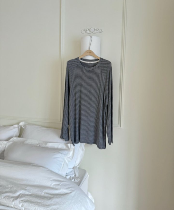 Hiyann - Korean Women Fashion - #shopsmall - Raglan Stripe Tee - 9