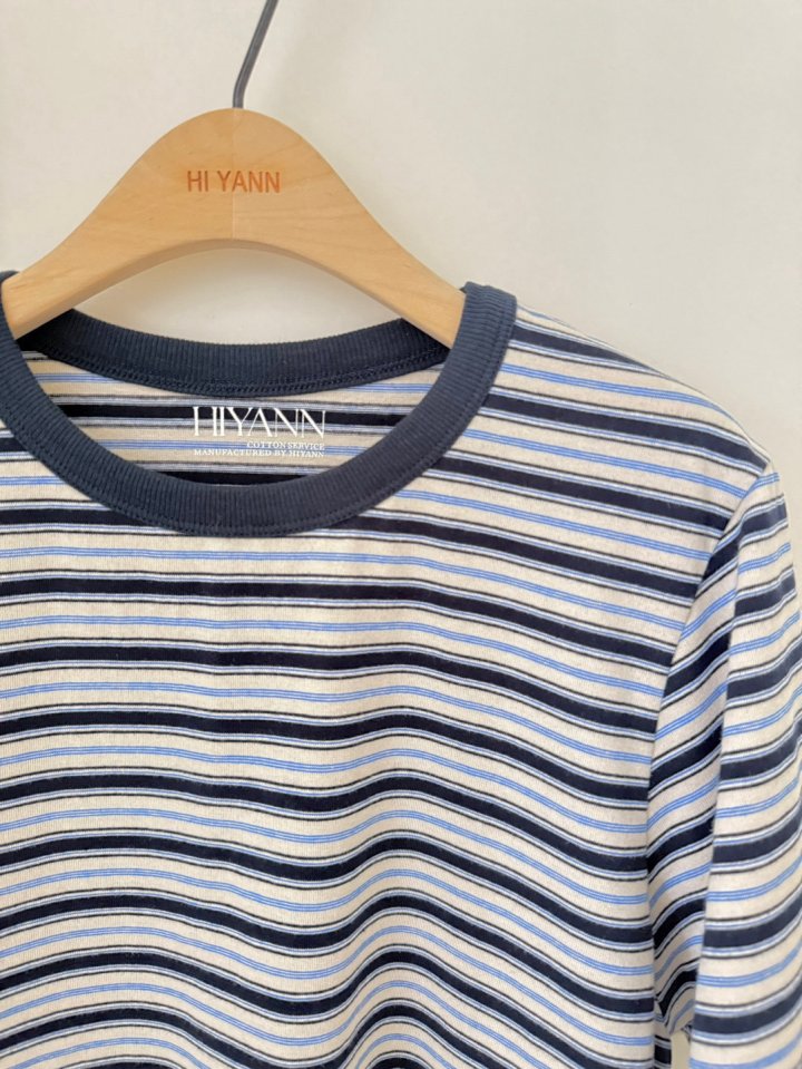 Hiyann - Korean Women Fashion - #shopsmall - Pepe Stripe Tee - 7