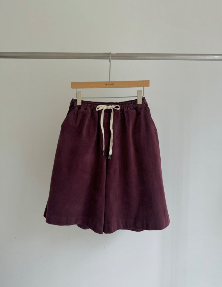 Hiyann - Korean Women Fashion - #shopsmall - Bermuda Corduroy Pants - 5