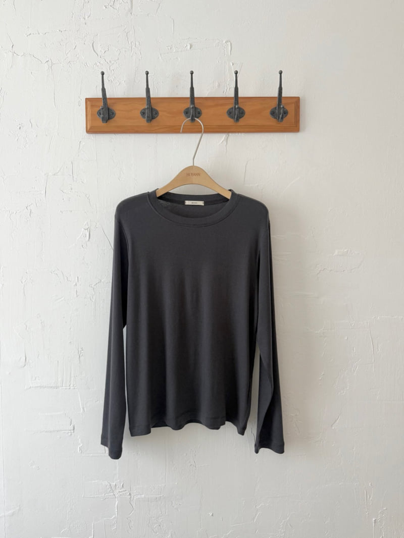 Hiyann - Korean Women Fashion - #shopsmall - Tencel Basic Tee - 7