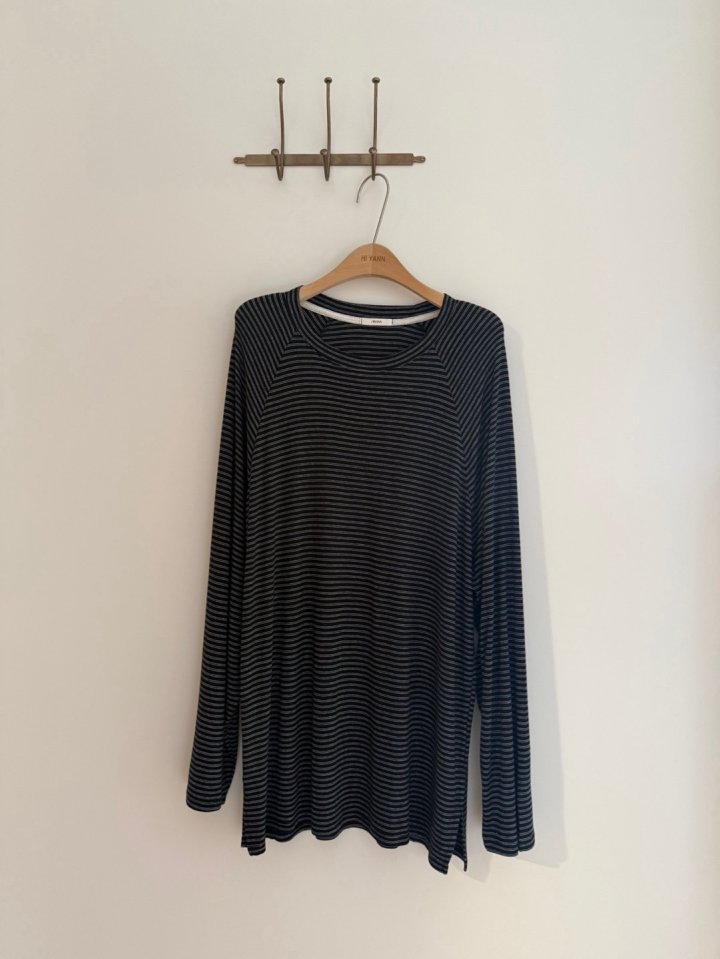 Hiyann - Korean Women Fashion - #thatsdarling - Raglan Stripe Tee - 10