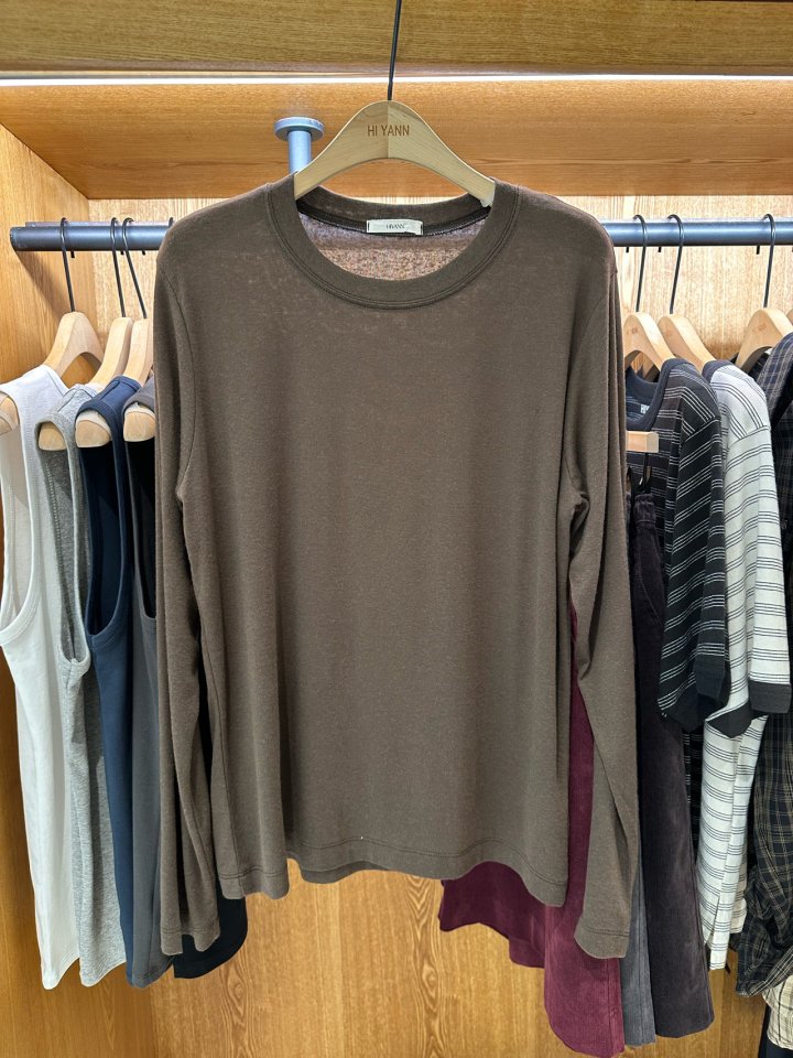 Hiyann - Korean Women Fashion - #momslook - Tencel Basic Tee - 4