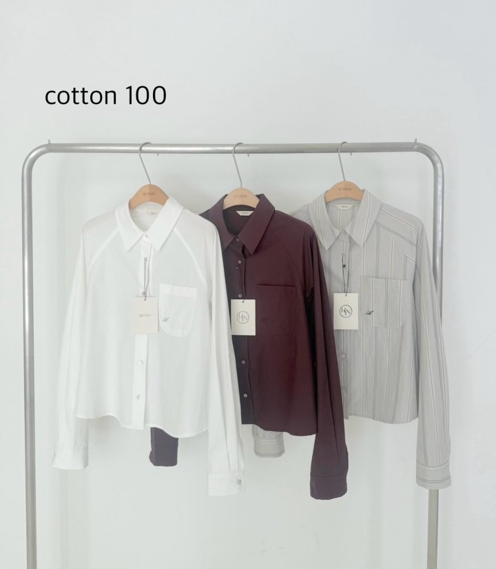 Hiyann - Korean Women Fashion - #womensfashion - Raglan Crop Shirt