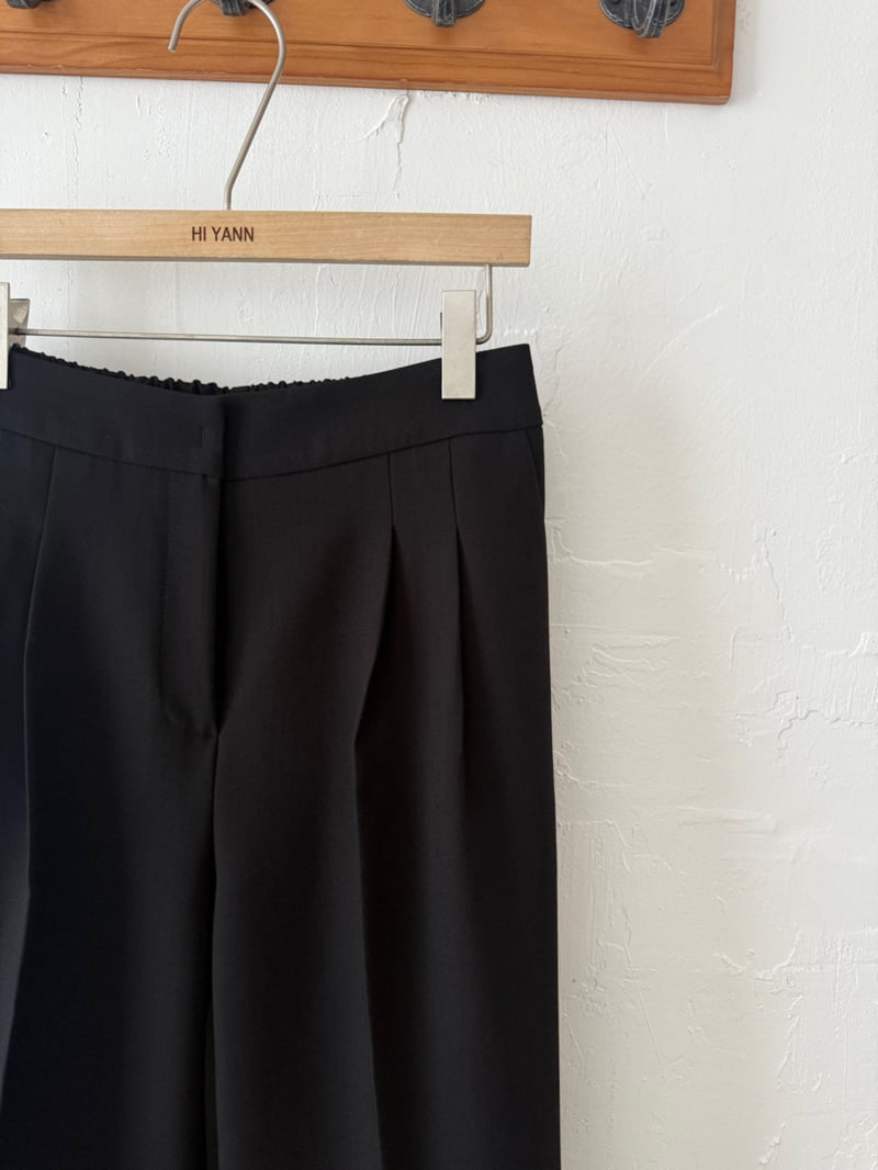 Hiyann - Korean Women Fashion - #womensfashion - Kooho Pleated Slacks - 9