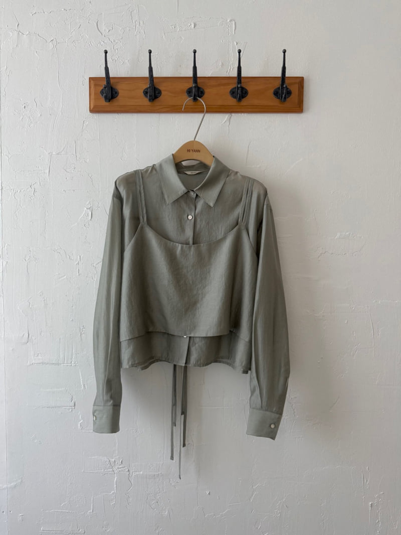 Hiyann - Korean Women Fashion - #womensfashion - Loewe Crop Shirt - 10