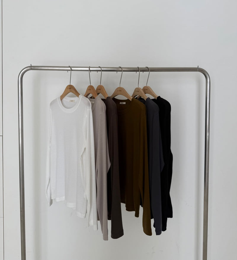 Hiyann - Korean Women Fashion - #womensfashion - Tencel Basic Tee - 10