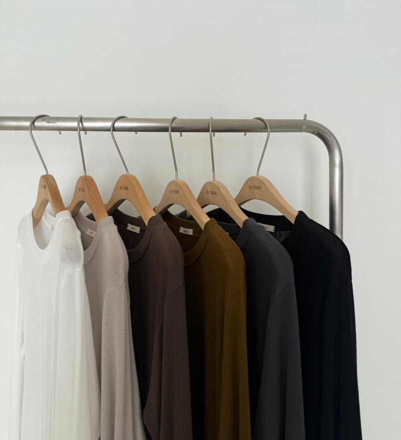 Hiyann - Korean Women Fashion - #womensfashion - Tencel Basic Tee - 2