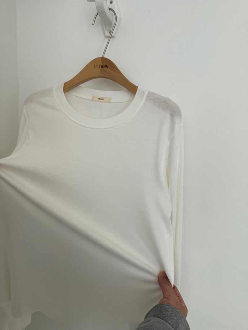 Hiyann - Korean Women Fashion - #momslook - Tencel Basic Tee - 4