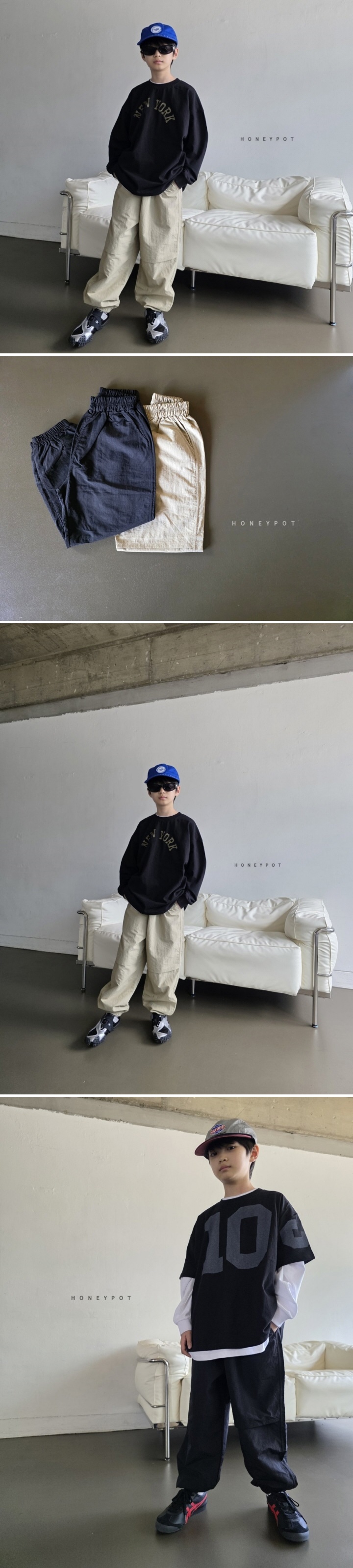 Honeypot - Korean Children Fashion - #fashionkids - Double Jogger Pants - 2