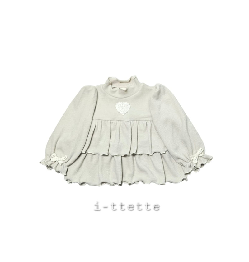 I-Ttette - Korean Children Fashion - #Kfashion4kids - Heart Tiered Blouse - 2