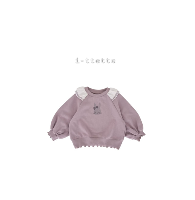 I-Ttette - Korean Children Fashion - #childrensboutique - Raglan Ribbon Bunny Sweatshirt - 2