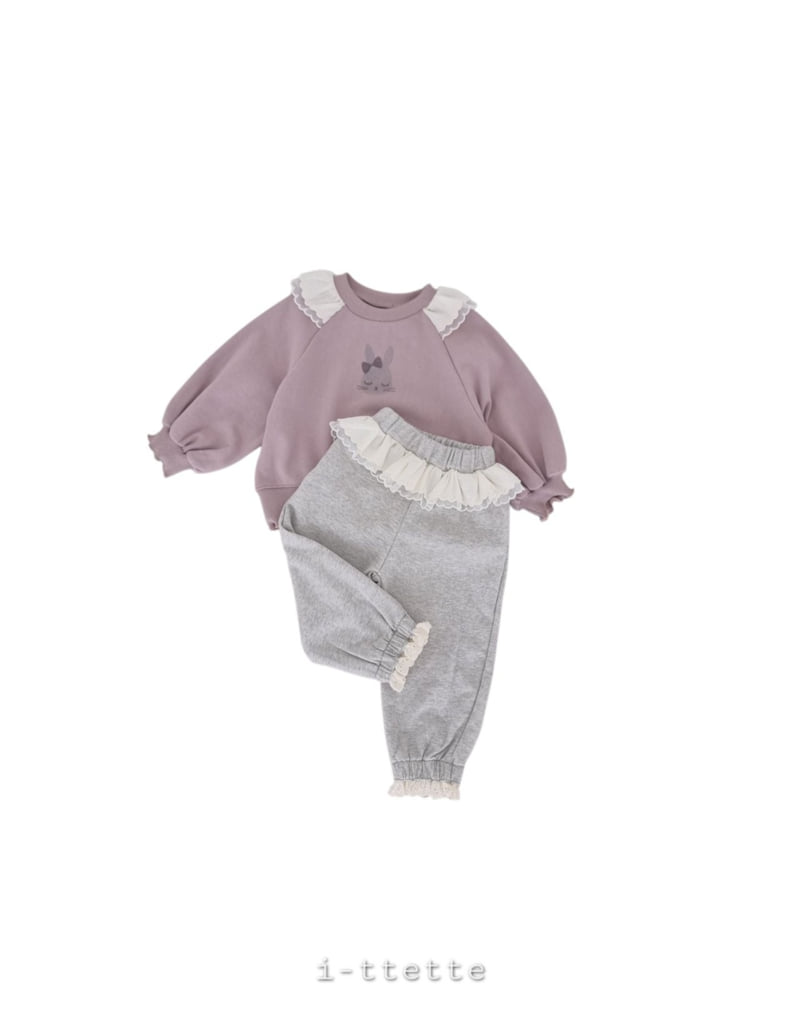 I-Ttette - Korean Children Fashion - #kidsshorts - Raglan Ribbon Bunny Sweatshirt - 6