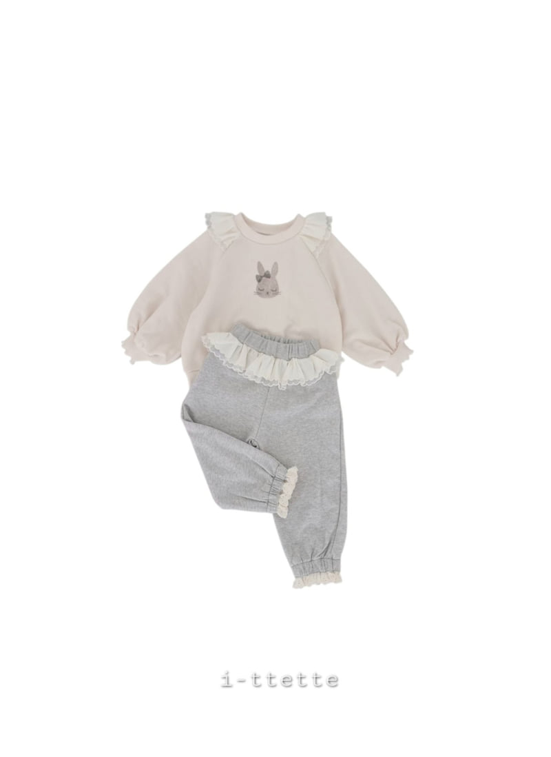 I-Ttette - Korean Children Fashion - #kidsstore - Raglan Ribbon Bunny Sweatshirt - 7
