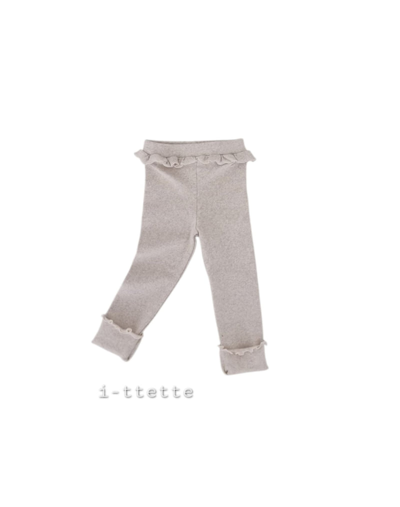 I-Ttette - Korean Children Fashion - #littlefashionista - Lala Frill Leggings - 2