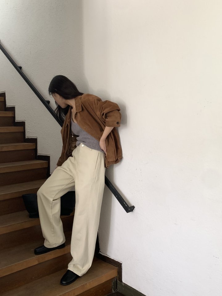 I'm here - Korean Women Fashion - #womensfashion - Round Cotton Baggy Pants - 8