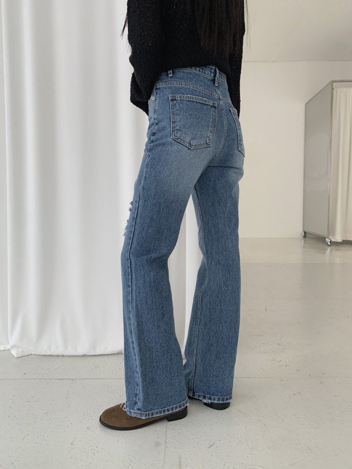 I'm here - Korean Women Fashion - #womensfashion - Vintage Bootcut Denim Pants - 10