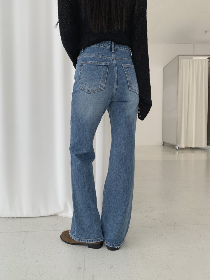 I'm here - Korean Women Fashion - #womensfashion - Vintage Bootcut Denim Pants - 12