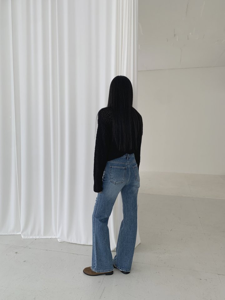I'm here - Korean Women Fashion - #womensfashion - Vintage Bootcut Denim Pants - 6