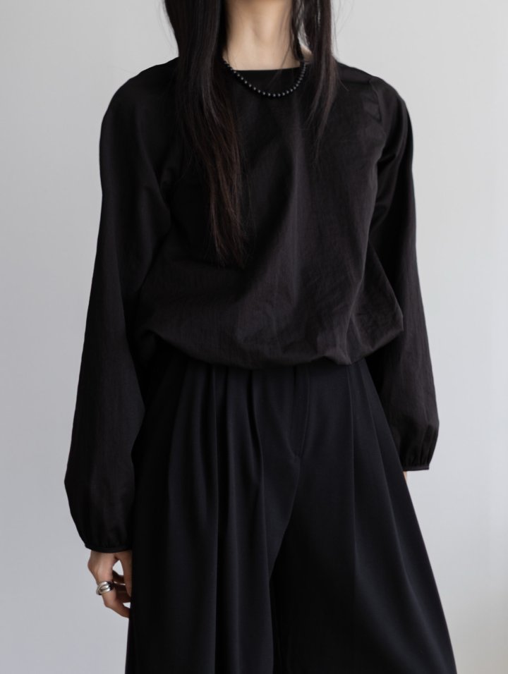 Inssense - Korean Women Fashion - #womensfashion - Puff Sleeve Volume Blouse - 4