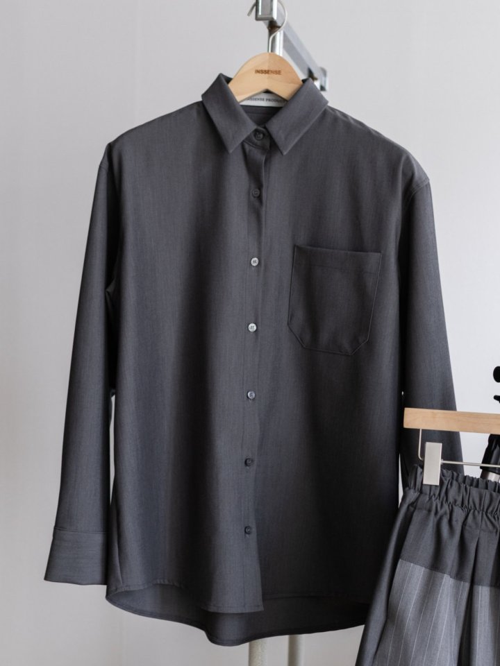 Inssense - Korean Women Fashion - #momslook - Urban Breeze Formal Shirt - 10