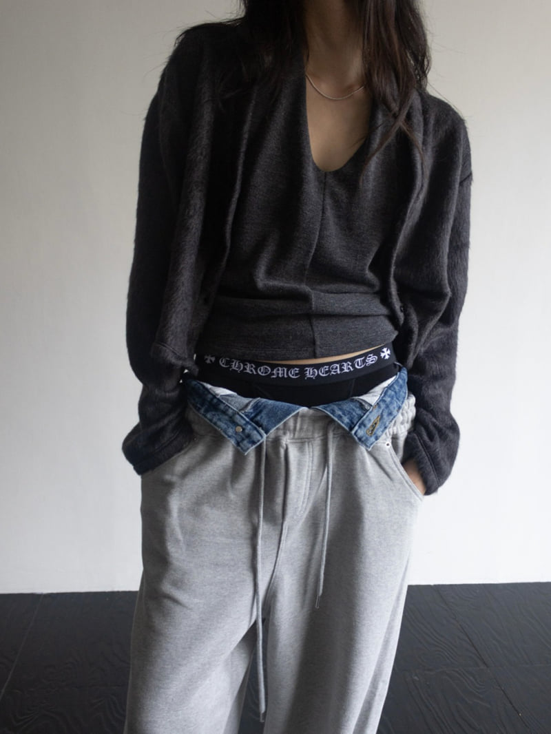 Inssense - Korean Women Fashion - #momslook - Soft Texture Draped Halter Top - 3
