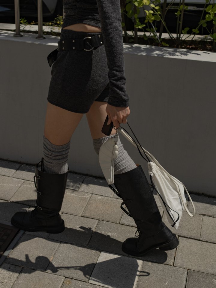 Inssense - Korean Women Fashion - #vintageinspired - Soft Micro-banded Shorts - 7
