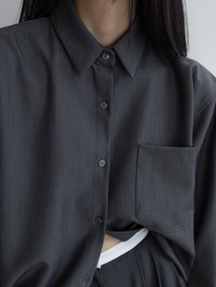 Inssense - Korean Women Fashion - #womensfashion - Urban Breeze Formal Shirt - 5