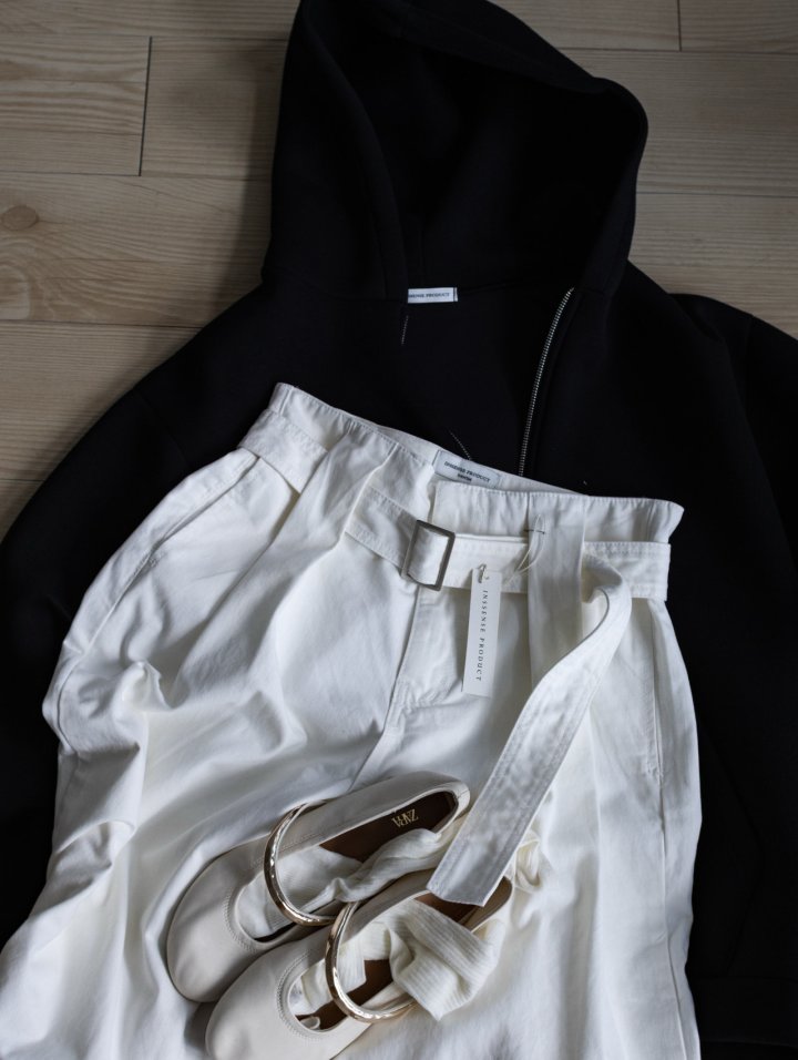 Inssense - Korean Women Fashion - #womensfashion - Premium Peach Volume Belted Wide Pants - 2