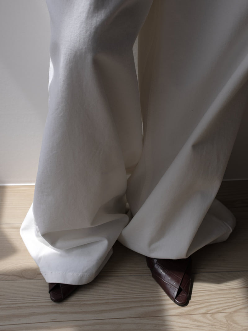 Inssense - Korean Women Fashion - #womensfashion - Premium Peach Volume Belted Wide Pants - 8
