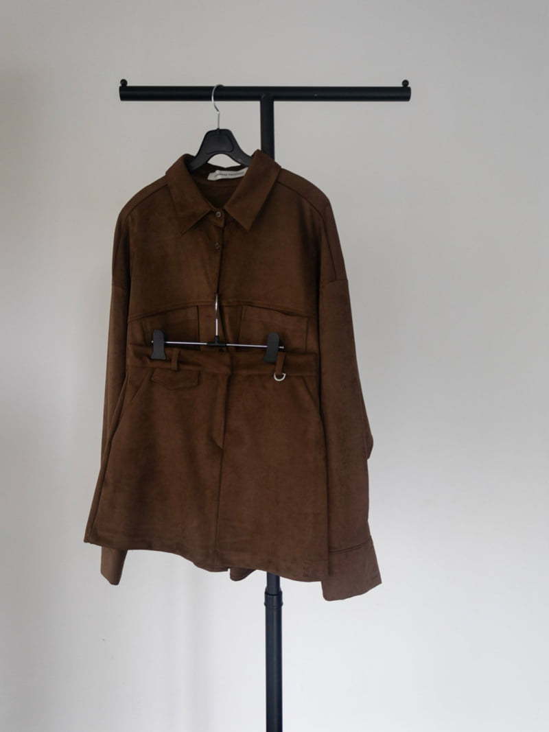 Inssense - Korean Women Fashion - #womensfashion - Suede Mini Skirt - 8