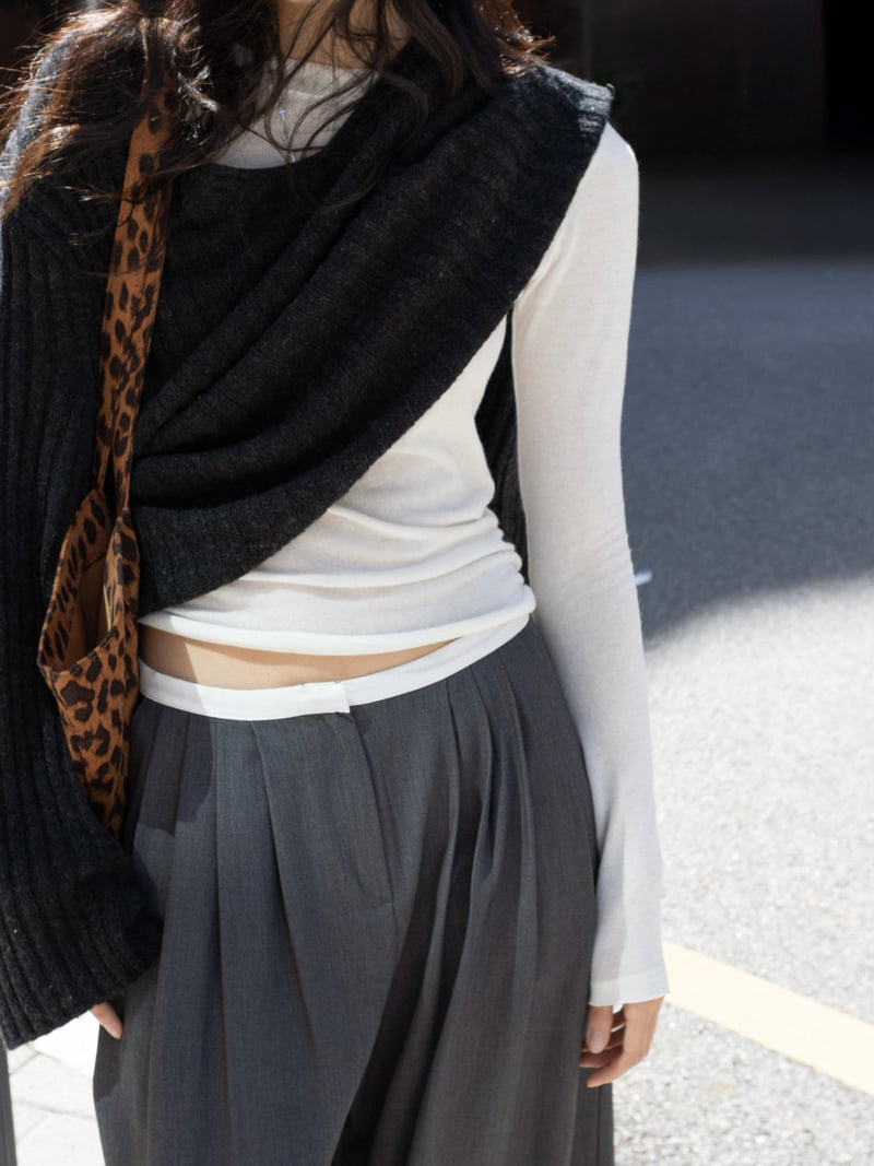 Inssense - Korean Women Fashion - #womensfashion - Oversized Merino Wool V Neck Knit - 8