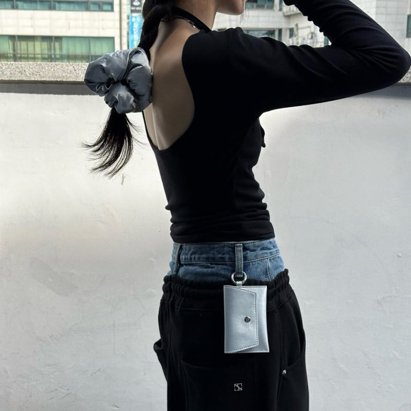 Inssense - Korean Women Fashion - #womensfashion - Layered Backless Halter Top - 12