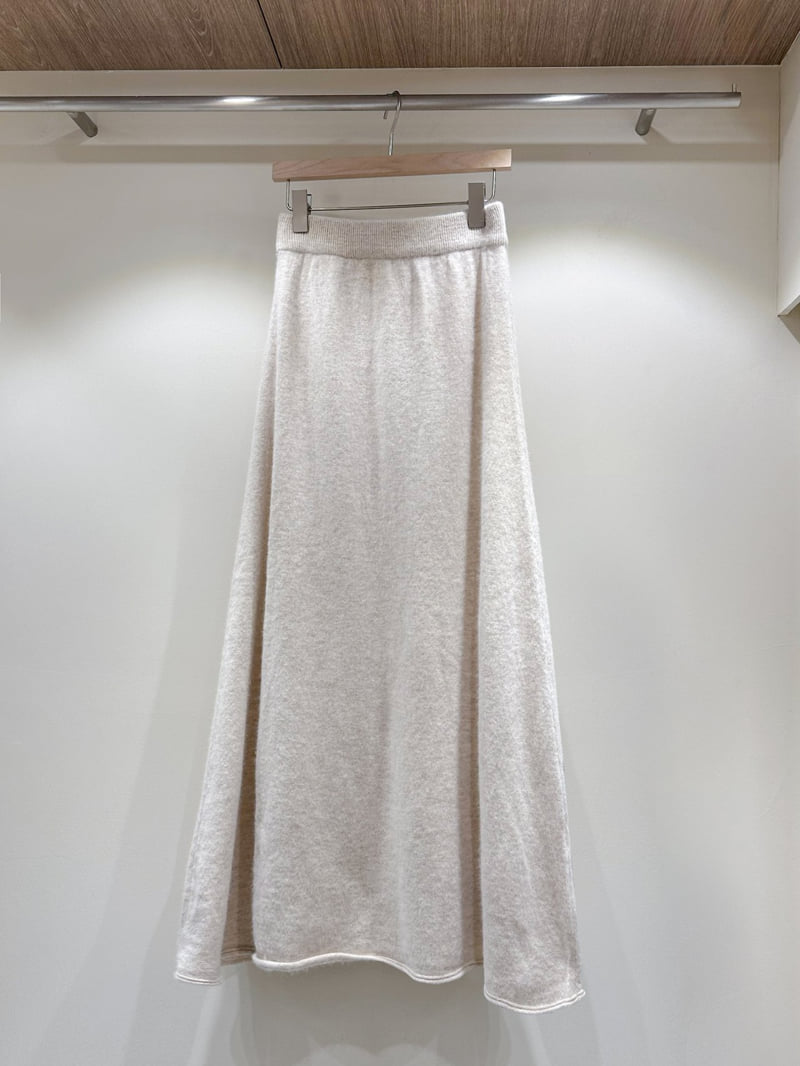 J dew - Korean Women Fashion - #momslook - Wool V-Neck Knit Skirt Set - 6