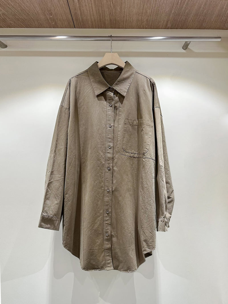 J dew - Korean Women Fashion - #restrostyle - Two-Four Long Shirt - 2