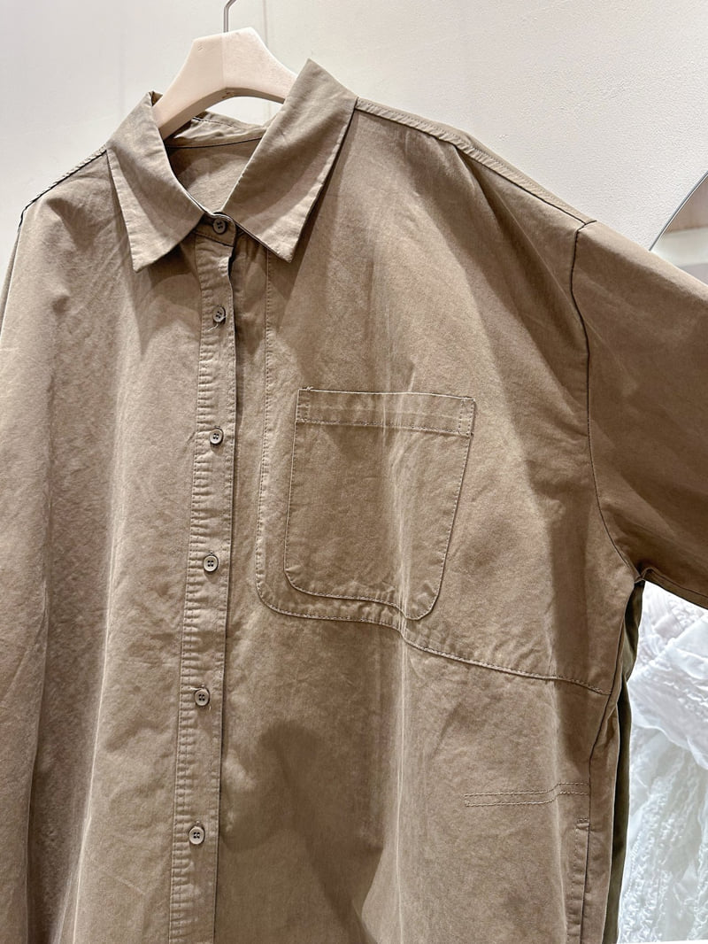 J dew - Korean Women Fashion - #thatsdarling - Two-Four Long Shirt - 5