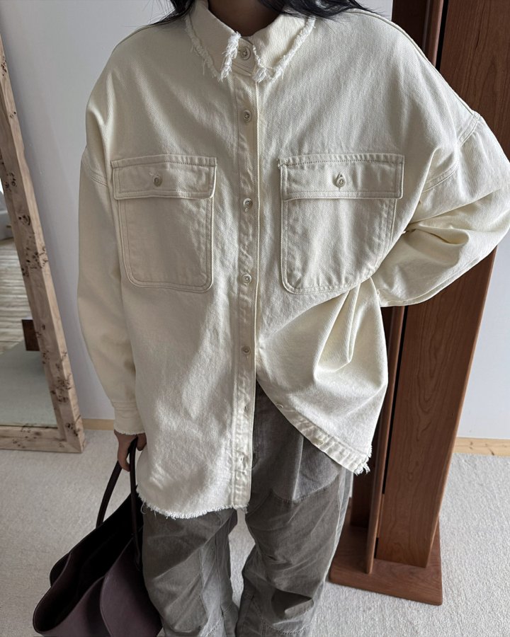 Jade Market - Korean Women Fashion - #momslook - Pocket Dekki Shirt - 9