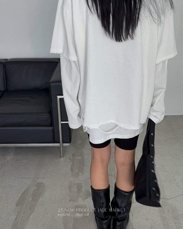 Jade Market - Korean Women Fashion - #momslook - Layerd Bean Top Set - 6
