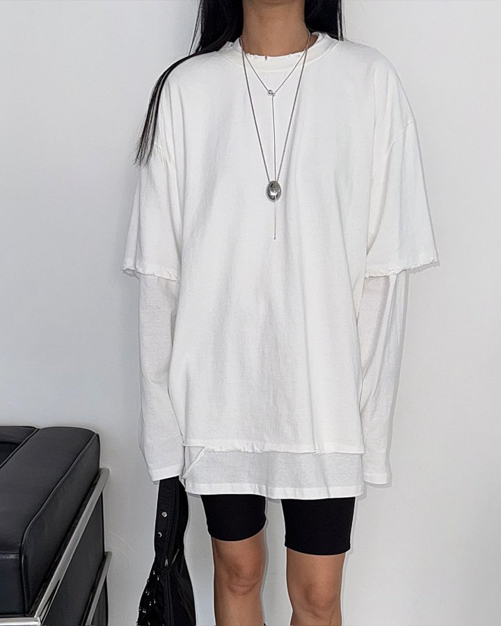 Jade Market - Korean Women Fashion - #momslook - Layerd Bean Top Set - 8