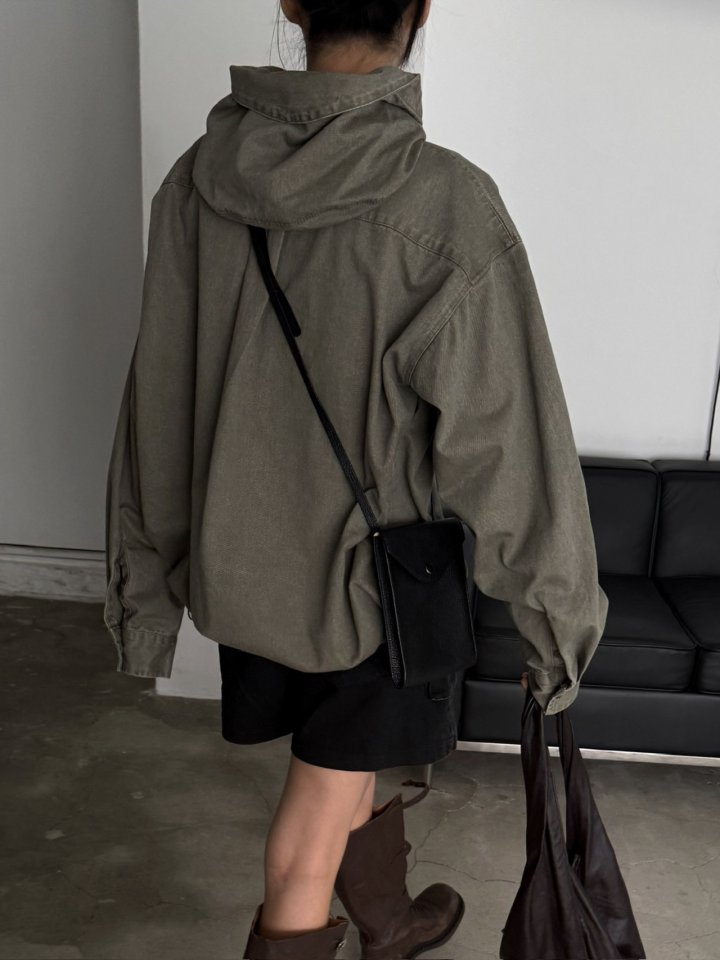 Jade Market - Korean Women Fashion - #womensfashion - Fore Washing Hood Jacket - 4