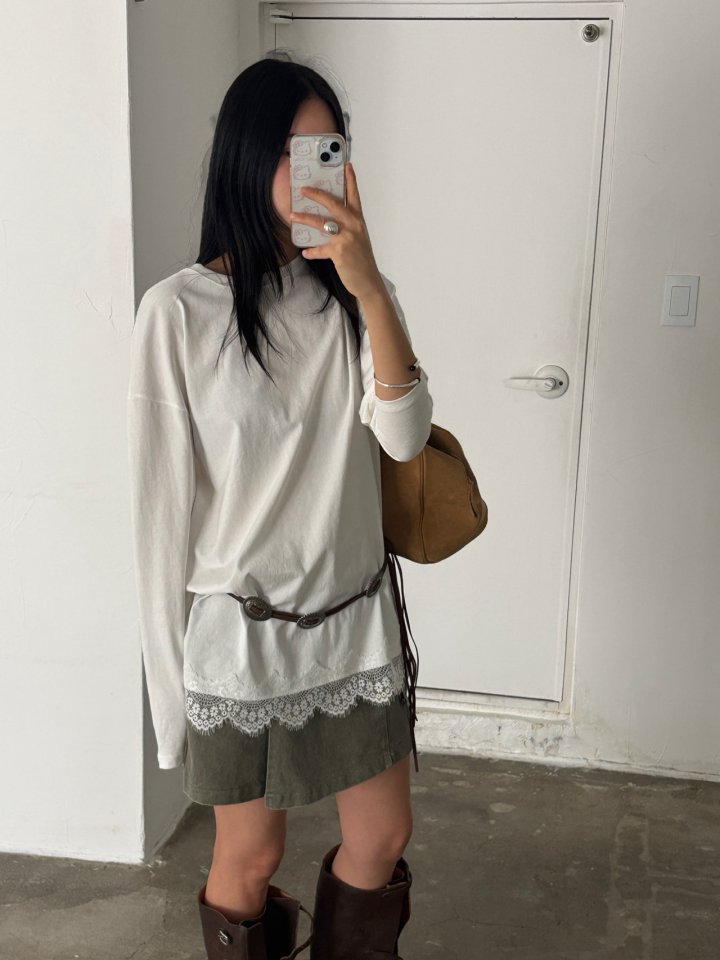 Jade Market - Korean Women Fashion - #momslook - Motive Collar Tee - 8