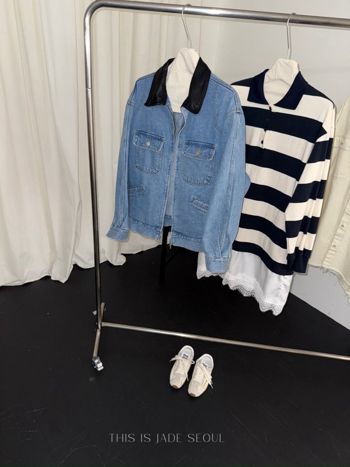 Jade Market - Korean Women Fashion - #momslook - Denim Mood Jacket
