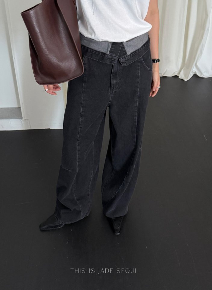 Jade Market - Korean Women Fashion - #momslook - Double Ovi Low Rise Pants - 8